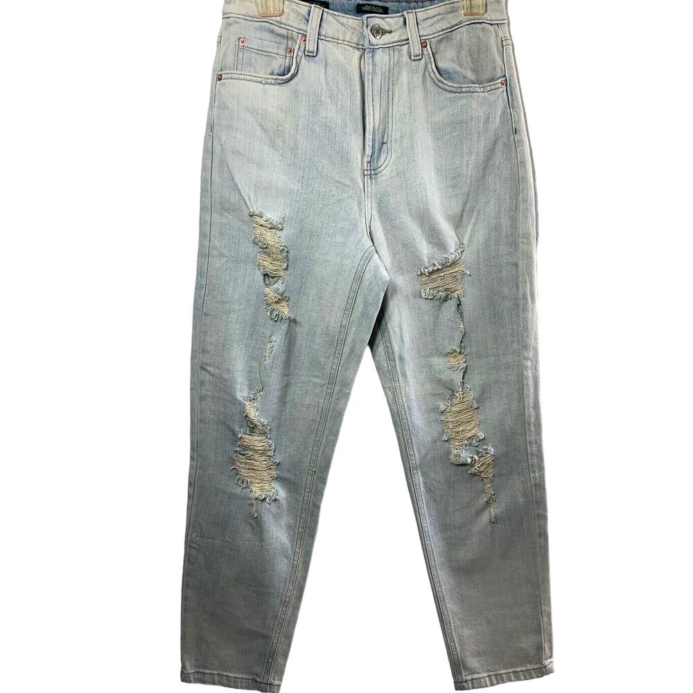 Wild Fable Grunge Jeans Womens Size 6 Destroyed Light Wash Denim Highest Rise